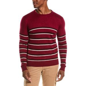 Isaia Mens  Silk & Cashmere-Blend Crewneck Sweater, Red